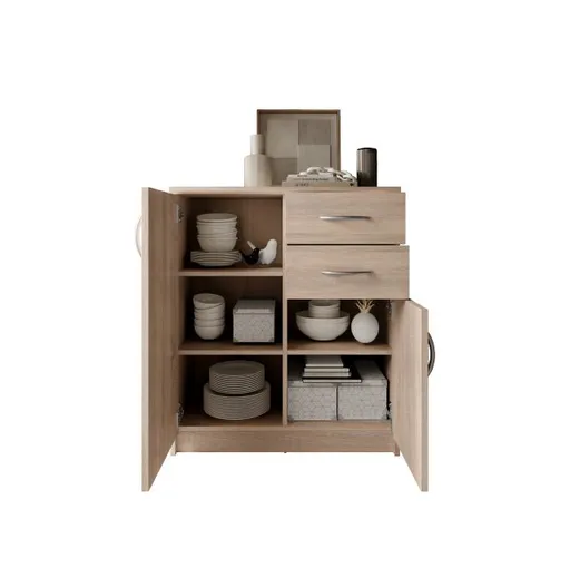 Kommode - B ca. 74 cm, Sonoma Eiche Nachbildung