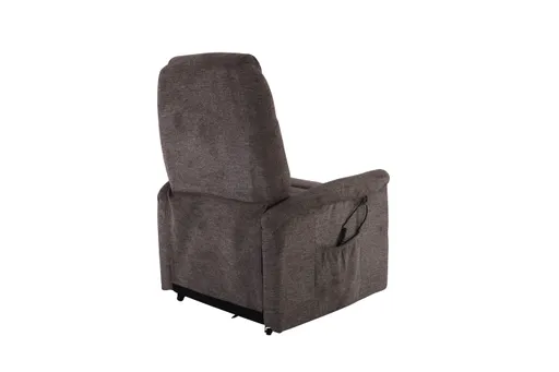 TV-Sessel MYRON - Aufstehhilfe, Relaxfunktion, Kopfteilverstellung, Stoff, Braun