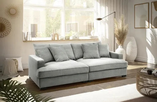 Megasofa - 3-Sitzer, Stoff, Mint