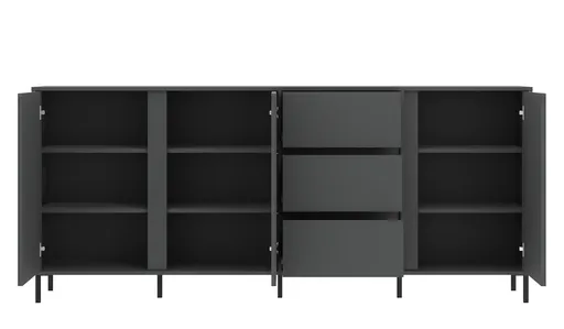Sideboard - B ca. 212 cm, Anthrazit
