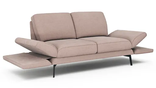Sofa Tova - 2-Sitzer inkl. Rücken- und Armlehnfunktion, Stoff, Sand