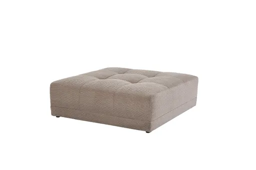 Hocker JANNI - Stoff, Taupe