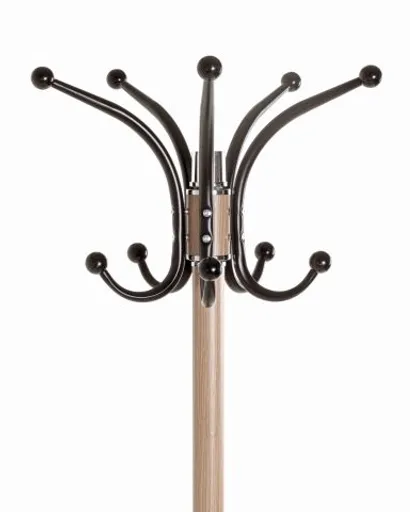 Garderobenständer - D/H ca. 40x175 cm, Eiche Nachbildung, Schwarz