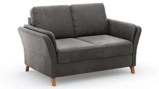 Sofa Vayra - 2-Sitzer, Stoff, Anthrazit