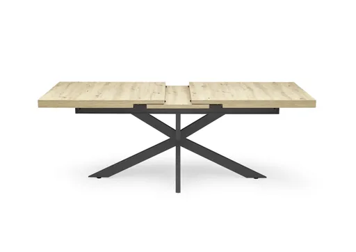 Esstisch - ausziehbar, LB ca. 200x100 cm, Asteiche, Schwarz