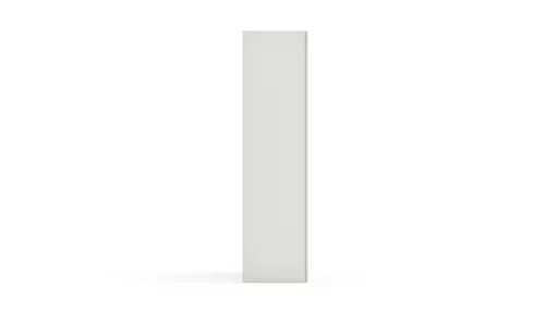 Drehtürenschrank Loretto - B ca. 254 cm, Melamin matt, Weiß