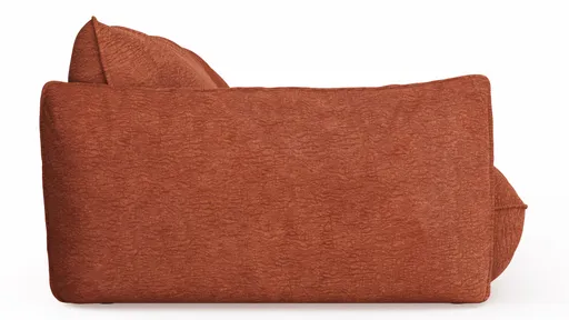 Sofa Fluffy - 4-Sitzer inkl. Rückenlehne verstellbar, Stoff, Kupfer