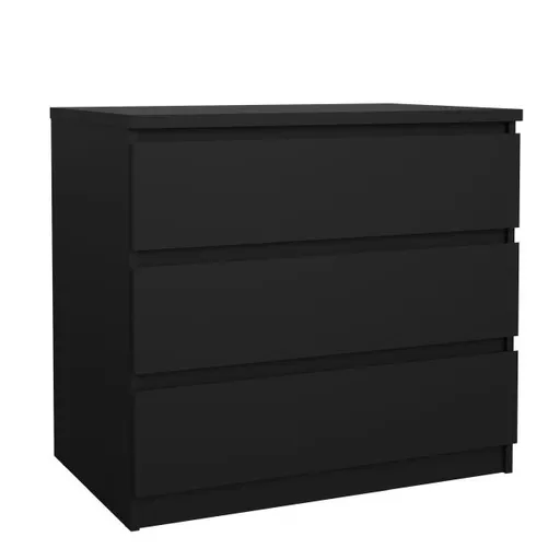 Kommode - B ca. 77 cm, Schwarz