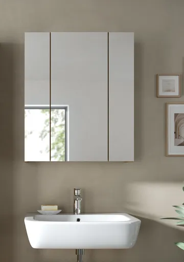 Spiegelschrank - B ca. 60 cm, Artisan Eiche Nachbildung