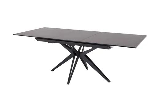 Esstisch MAJALA - ausziehbar, LB ca. 160x90 cm, Keramik, Grau