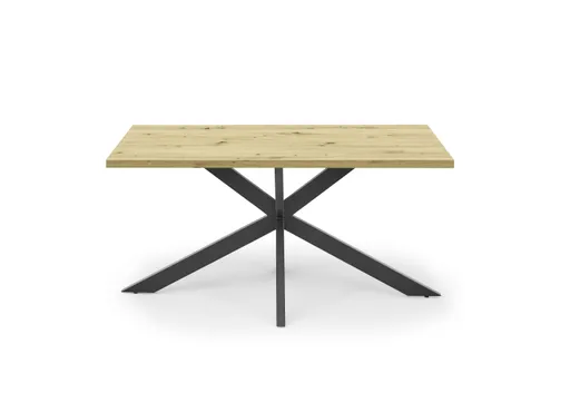 Esstisch - LB ca. 160x90 cm, Asteiche, Schwarz