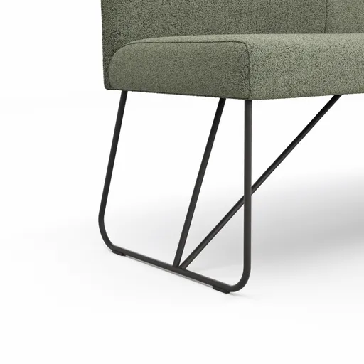 Bank Nashville - Breite ca. 200 cm, Stoff, Olivgrün