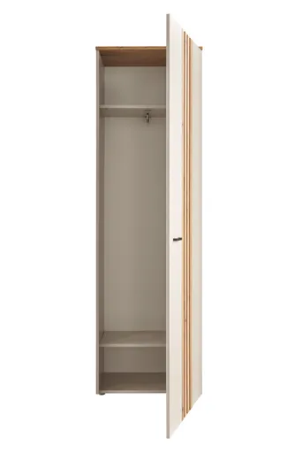 Garderobenschrank - B ca. 60 cm, Kaschmir, Evoke Eiche Nachbildung