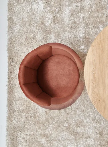 Stuhl - Stoff, Kupfer, Drehfunktion