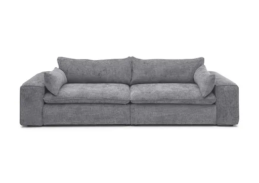 Sofa - 3-Sitzer, Stoff, Grau