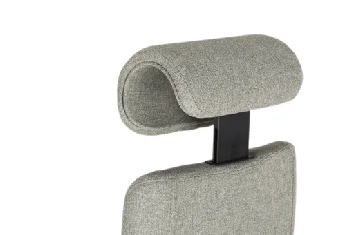 Chefsessel - mit Ergo-Rückenpolsterung und 3D-Armlehnen, Stoff, Schwarz