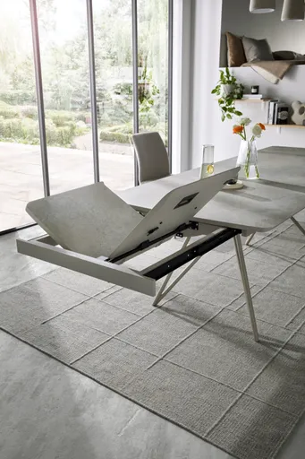 Esstisch Sedana - ausziehbar, LB ca. 200x100 cm, HPL, Grau