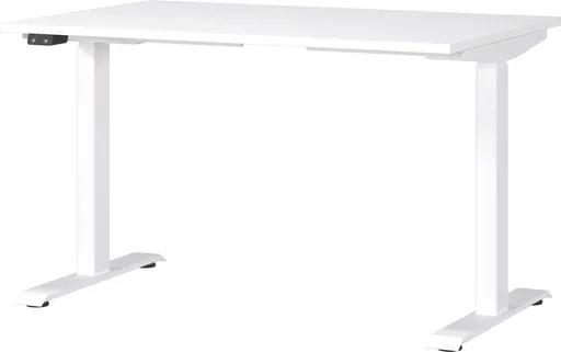 Schreibtisch GELI - B/H/T ca. 120x72-120x80 cm, Weiß