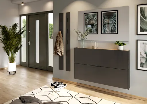 Garderobenpaneel - B ca. 15 cm, Graphit