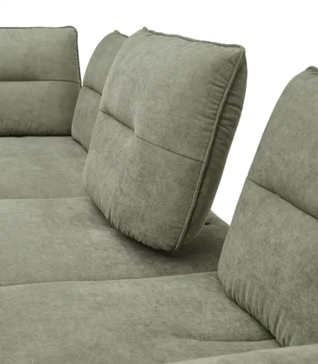Ecksofa PAYTON - Ecke links, 2,5-Sitzer, Stoff, Senfgelb