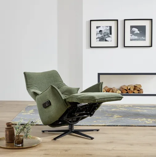 Fernsehsessel - Relaxfunktion, Stoff, Alge