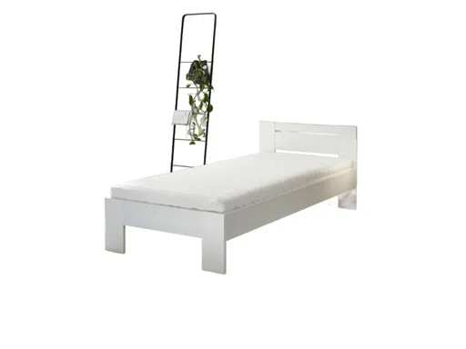 Bettgestell- Liegefläche ca. 90x200 cm, Weiß