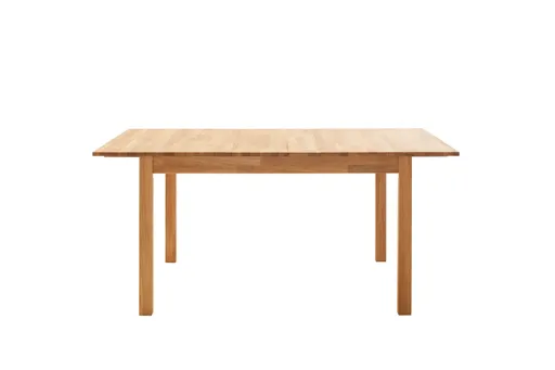 Esstisch - ausziehbar, LB ca. 125x80 cm, Wildeiche massiv geölt