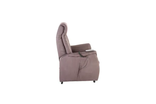 TV-Sessel MALEK - Aufstehhilfe, Relaxfunktion, Kopfteilverstellung, Stoff, Braun