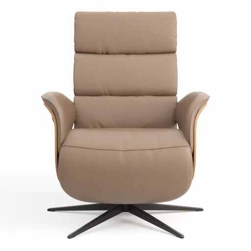 Relaxsessel Amila - Größe S, inkl. 2-motorischer Relaxfunktion und Kopfteilverstellung, Leder, Rauchbraun