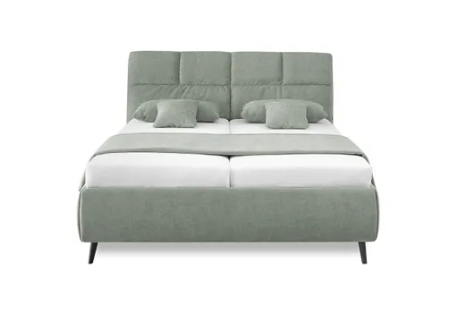 Polsterbett - Liegefläche ca. 180x200 cm, Stoff, Grün