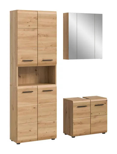 Spiegelschrank - B ca. 60 cm, Artisan Eiche Nachbildung