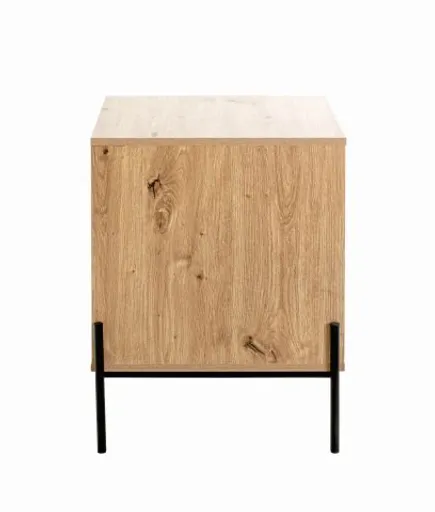 Konsolentisch - B/H/T ca. 45x60x47 cm, Eiche Nachbildung, Schwarz