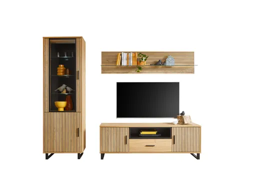 TV-Board- Eiche furniert