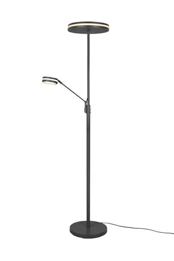 LED-Stehleuchte - DH ca. 35,2x181 cm, Anthrazit