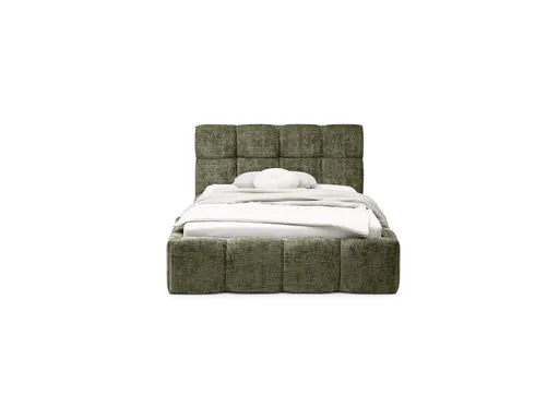Bettgestell SANDRIN R- Liegefläche ca. 160x200 cm, Stoff, Braungrün