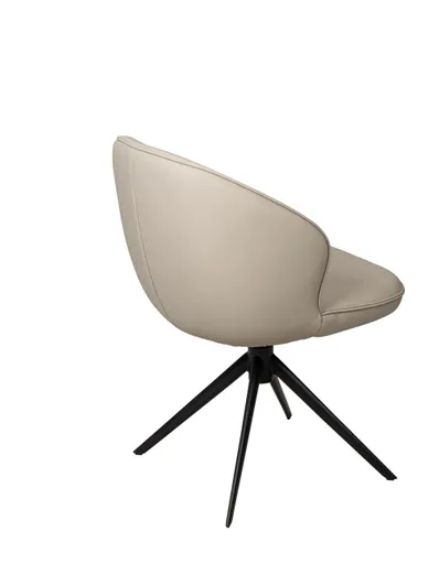 Stuhl MERRITH - drehbar, Leder, Latte