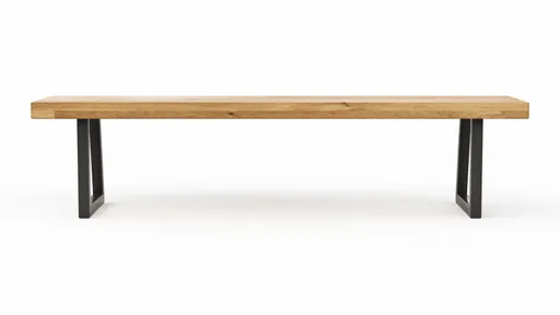 Holzbank Clifton - Breite ca. 180cm, Wildeiche massiv, natur