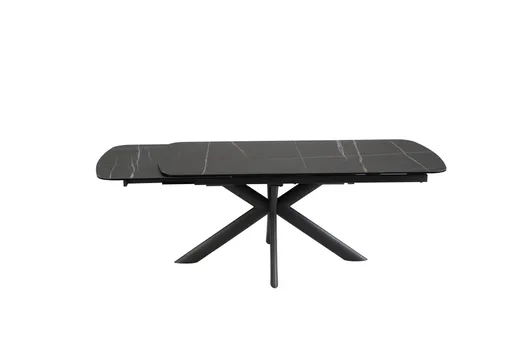 Esstisch MAXIE - ausziehbar, LB ca. 190x98 cm, Glaskeramik, Anthrazit Struktur