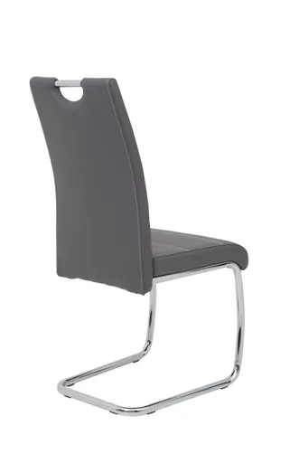 Freischwinger - Kunstleder, Grau