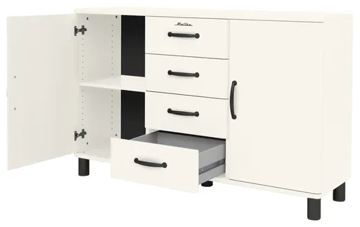Kommode - B ca. 146 cm, Weiß
