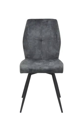 Stuhl - drehbar, Stoff, Vintage Anthrazit