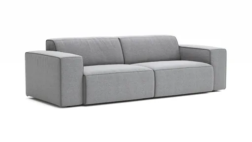 Sofa Elementos - 3-Sitzer, Stoff, Grau