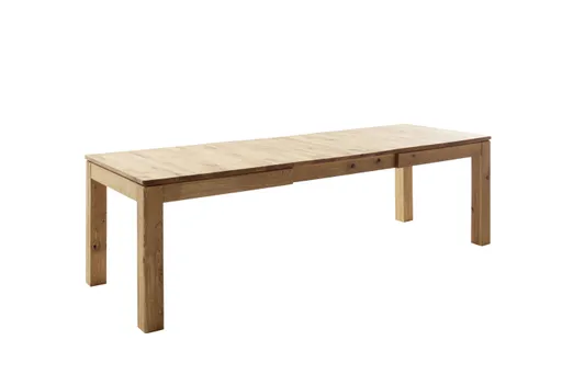 Esstisch - ausziehbar, LB ca. 180 (260) x90 cm, Balkeneiche massiv