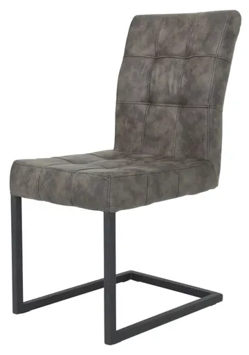 Freischwinger - Stoff, Braun