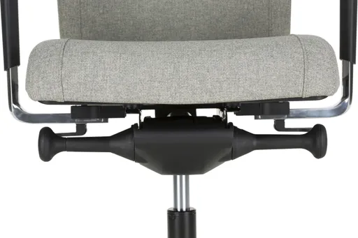 Chefsessel - mit Ergo-Rückenpolsterung und 3D-Armlehnen, Stoff, Schwarz
