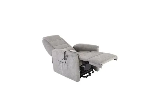 TV-Sessel - Relaxfunktion, Aufstehhilfe, Stoff, Grau