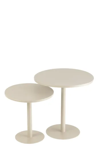 Beistelltisch 2er Set - Beige