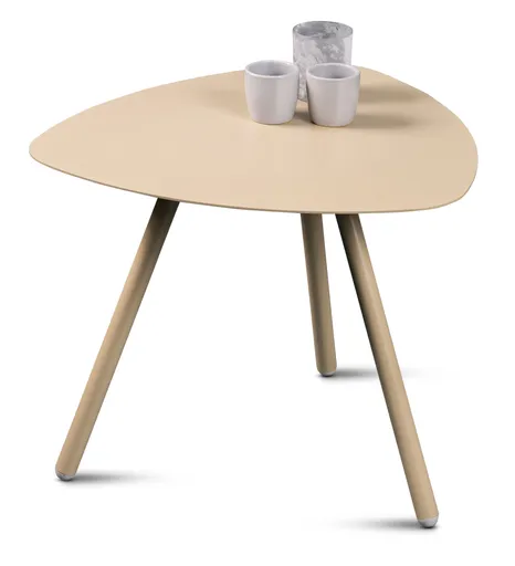 Beistelltisch - LB ca. 50x50 cm, Cremeweiß