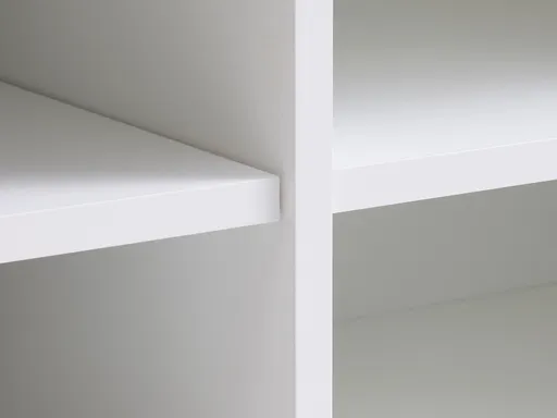 TV-Lowboard - B ca. 180 cm, Eiche Furnier, Weiß