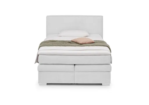 Boxspringbett- Liegefläche ca. 140x200 cm, Stoff, Beige